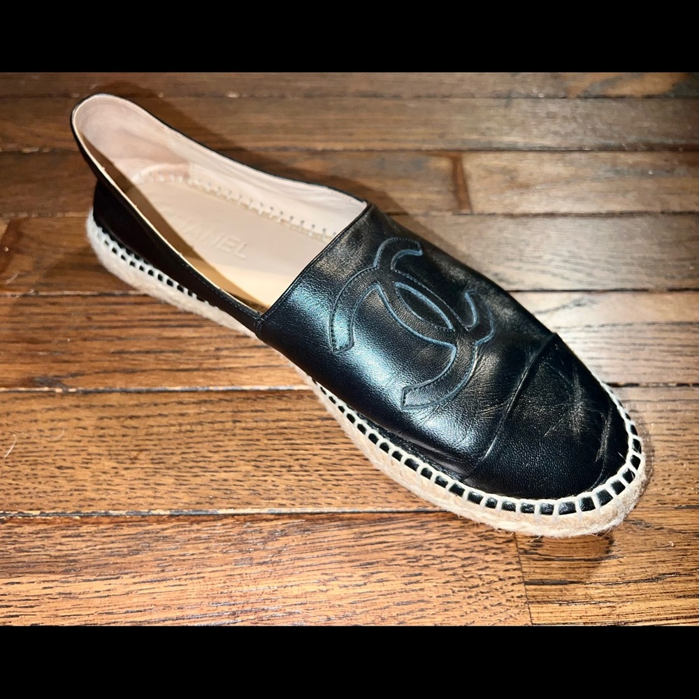 Chanel Leather Espadrilles